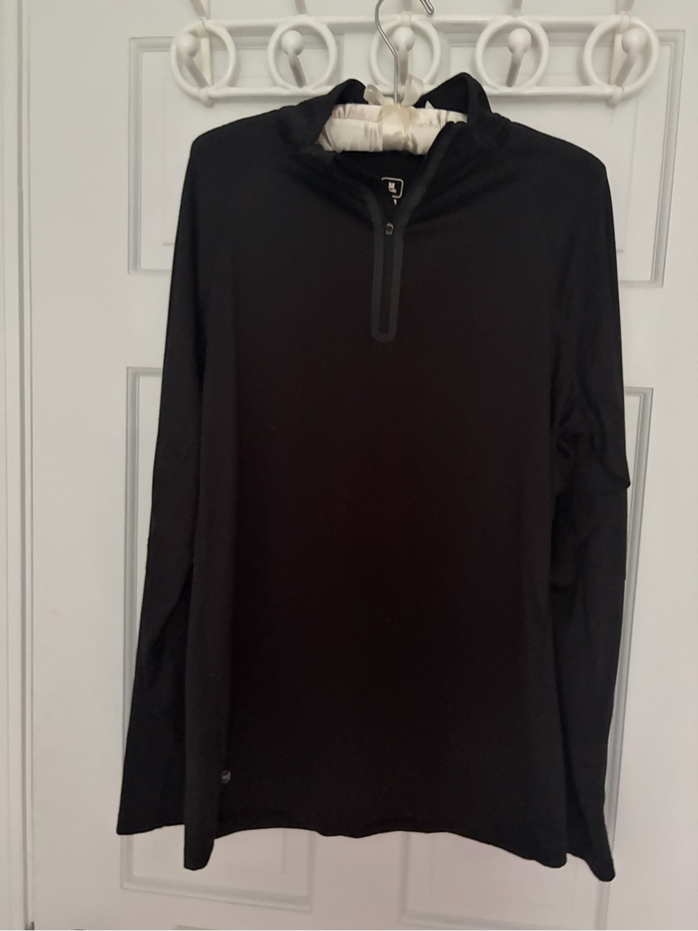 Men's Black Quarter-Zip Performance Shirt